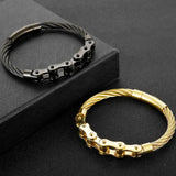 Men's Braided Stainless Steel Chain Bracelet