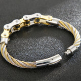 Men's Braided Stainless Steel Chain Bracelet