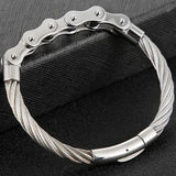 Men's Braided Stainless Steel Chain Bracelet