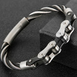 Men's Braided Stainless Steel Chain Bracelet