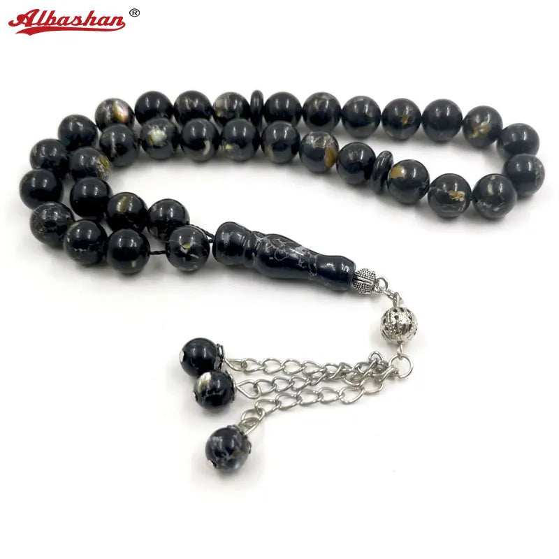 Stone Inlaid Shell Muslim Tasbih Islam Misbaha Bulk Sabh Rosary