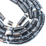 Stripe Agate Tube Beads 15inch 6-30mm DIY Jewelry Making