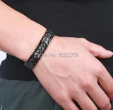 316L Stainless Steel Health Magnet Stone Link Chain Bracelet 8.26''