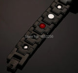 316L Stainless Steel Health Magnet Stone Link Chain Bracelet 8.26''