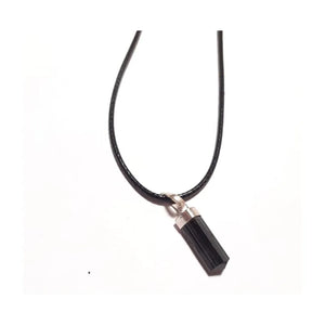 Tourmaline Pendant Necklace in Sterling Silver for Men or Women