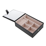 Travel Makeup Mirror Portable Box Cases Cosmetic Mirror with Stand