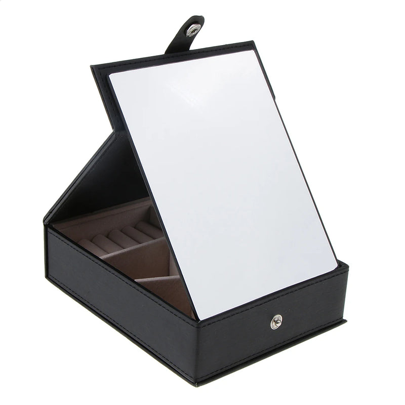 Travel Makeup Mirror Portable Box Cases Cosmetic Mirror with Stand