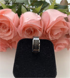 Tungsten Carbide Ring Carbon Fiber Inlay Wedding Band 8MM