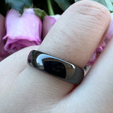 Tungsten Carbide Wedding Couple Ring 8mm 6mm Two Tone Band Polished Comfort Fit