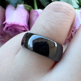 Tungsten Carbide Wedding Couple Ring 8mm 6mm Two Tone Band Polished Comfort Fit