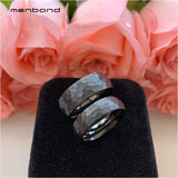 Tungsten Carbide Wedding Band Faces Brushed Finish 6MM 8MM