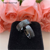 Tungsten Carbide Wedding Band Faces Brushed Finish 6MM 8MM