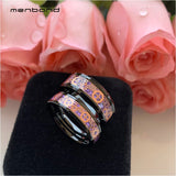 Tungsten Ring Purple Carbon Fiber Gear Inlay 8MM