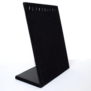 Velvet 10 Hook Necklace Organizer/Tray/Pad