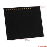 Velvet 17 Hook Necklace Jewelry Organizer Tray Display