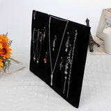 Velvet 17 Hook Necklace Tray Display