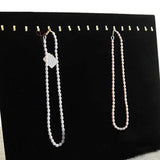 Velvet 17 Hook Necklace Tray Display