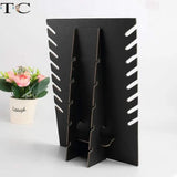 Velvet Board Jewelry Stand Necklace Storage Shelf 8 Hooks