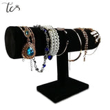 Velvet Bracelet Chain Watch T-Bar Jewelry Stand