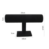 Velvet Bracelet Display Chain Watch T-Bar Rack Jewelry Organizer
