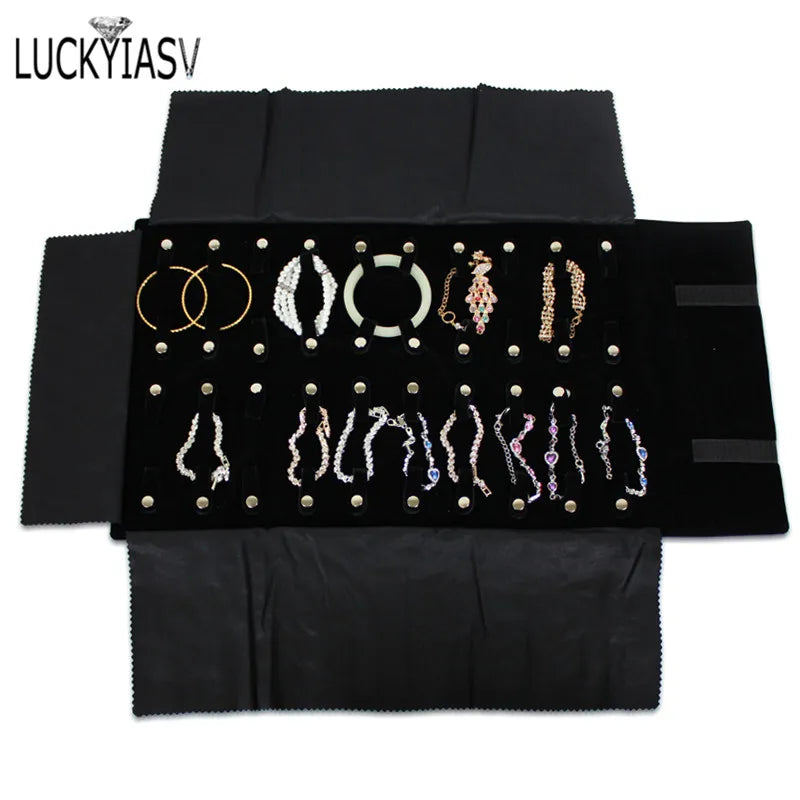 Velvet Bracelet Jewelry Display Chain Organizer Storage Bag