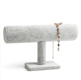 Velvet Bracelet Watch Jewelry T-Bar Display Stand Holder Rack