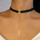 Velvet Choker Necklace - Classy Leather Chokers