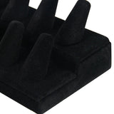 Velvet Cone Finger Ring Display Storage Holder Jewelry Show Case