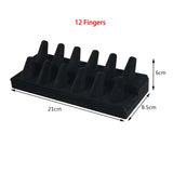 Velvet Cone Finger Ring Display Storage Holder Jewelry Show Case