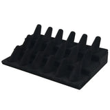 Velvet Cone Finger Ring Display Storage Holder Jewelry Show Case
