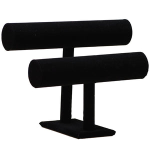 Velvet Bracelet Watch T-Bar Rack Jewelry Organizer Display