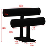 Velvet Bracelet Watch T-Bar Rack Jewelry Organizer Display