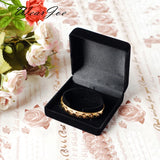 Velvet Jewelry Bracelet Box 9*9*4cm Circle Clasp Stand Holder