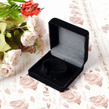 Velvet Jewelry Bracelet Box 9*9*4cm Circle Clasp Stand Holder