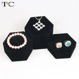 Velvet Jewelry Display Stand Necklace Ring Earring Bracelet Display Holder