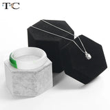 Velvet Jewelry Display Stand Necklace Ring Earring Bracelet Display Holder