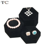 Velvet Jewelry Display Stand Necklace Ring Earring Bracelet Display Holder