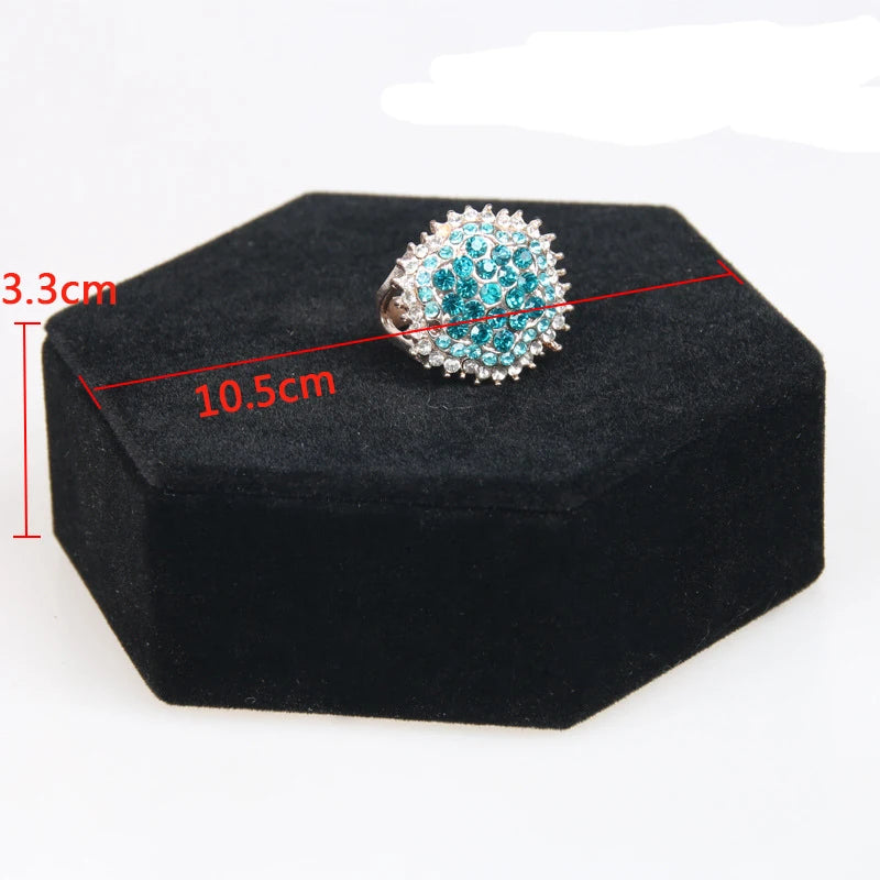 Velvet Jewelry Display Stand Necklace Ring Earring Bracelet Display Holder