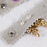 Velvet Travel Jewelry Roll Bag for 60 Stud Earrings