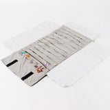 Velvet Travel Jewelry Roll Bag for 60 Stud Earrings