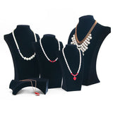 Velvet Portrait Necklace Display Rack Stand Holder Jewelry Display