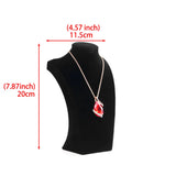 Velvet Portrait Necklace Display Rack Stand Holder Jewelry Display