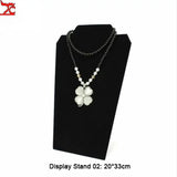 Velvet Series Jewelry Organizer Holder Wooden Jewellery Necklace Stand