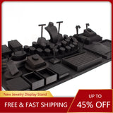 Velvet Series Wooden Jewelry Holder Organizer