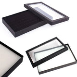 Velvet Sponge Ring Display Box Jewelry Storage Case Holder