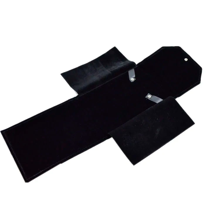 Velvet Jewelry Case Roll Bag for Pear Necklace Chain