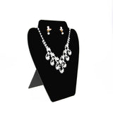 Velvet Necklace Pendant Earrings Storage Board Holder Case Rack