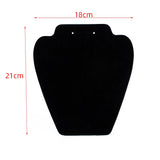 Velvet Necklace Pendant Earrings Storage Board Holder Case Rack