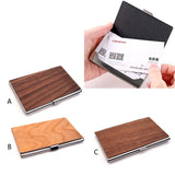 Walnut Business Card Holder Case 3.62 x 2.36 x 0.39 Inche Card Case
