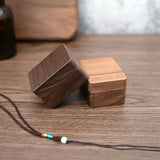 Walnut Portable Solid Wood Jewellery Box Upscale Personalised Storage